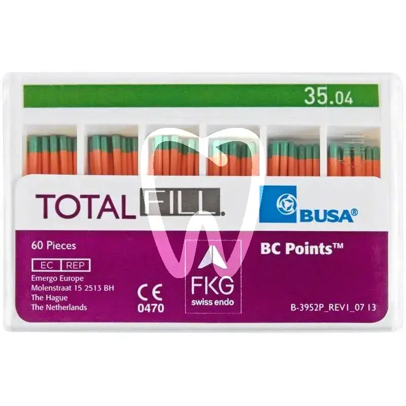 Total fill bc points .04  iso 035, 60pcs endodontie fkg