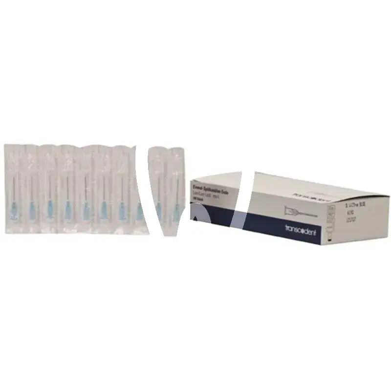 Transcodent can. rinçage 0,4x23 6030 bleu ll  100pcs usage unique transcodent
