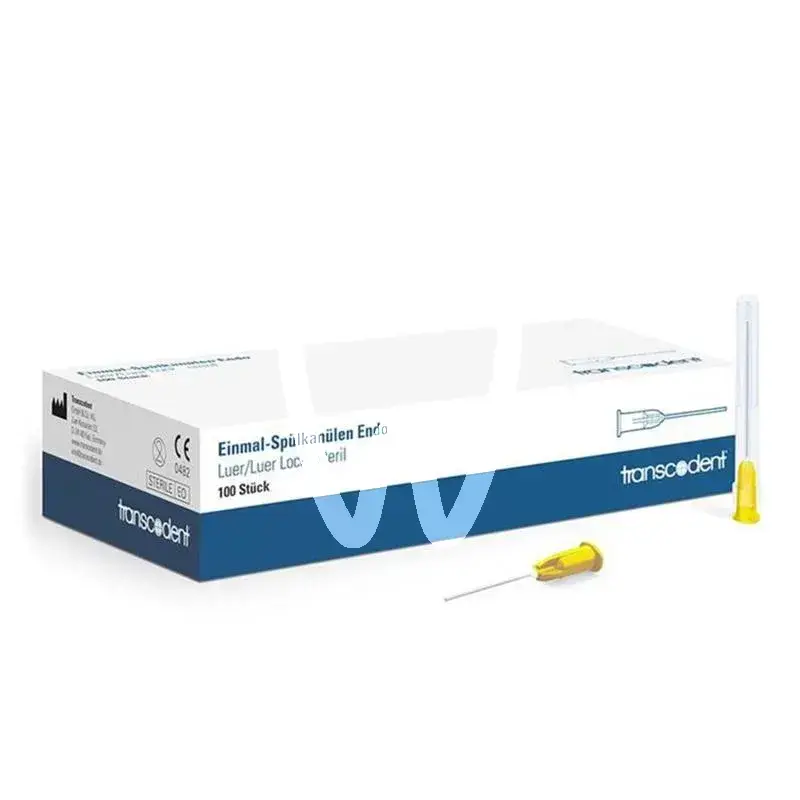 Transcodent can. rinçage 0,5x42 6517 jaune ll  100pcs anesthésie transcodent