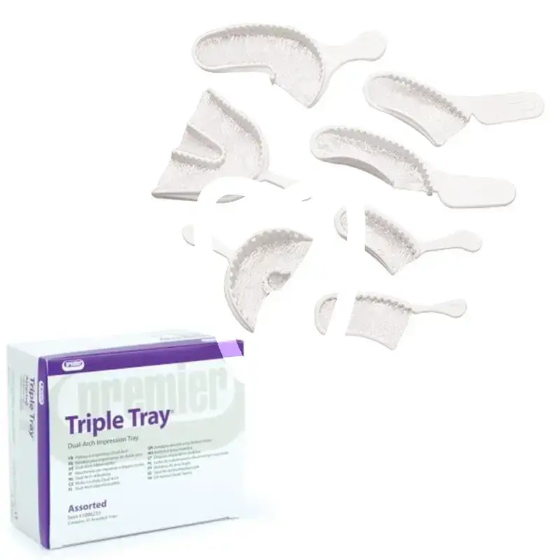Triple tray assortiment, 35pcs matériaux d'empreinte premier