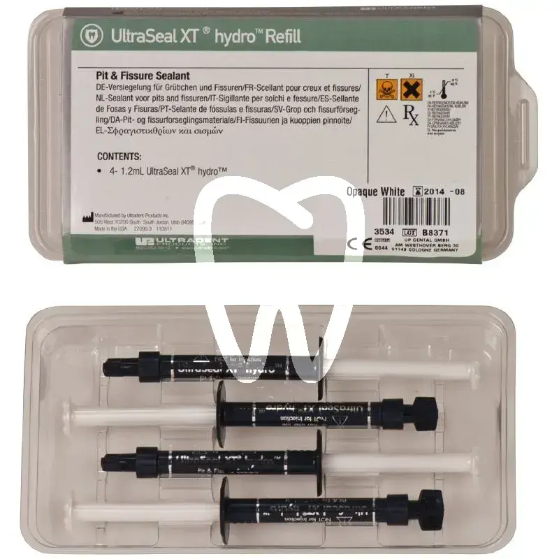 Ultraseal xt hydro natural 4x1,2ml prévention ultradent
