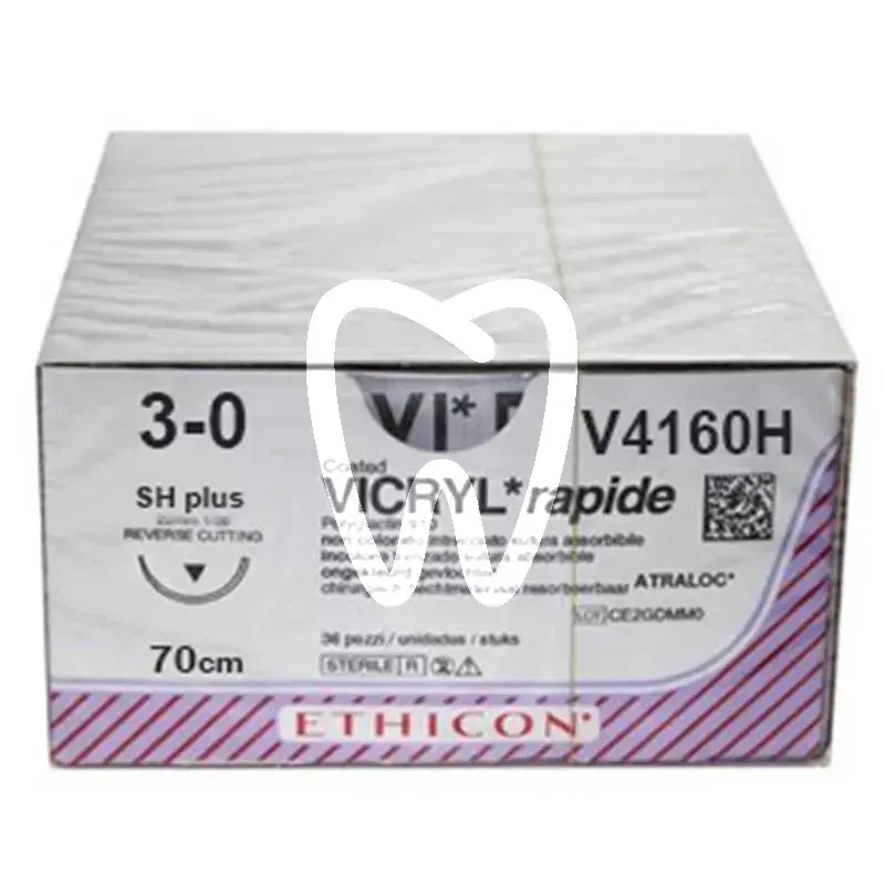 Vicryl rapide 3-0 70cm. sh+ v4160h x36st chirurgie ethicon
