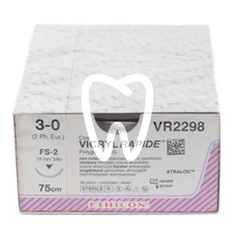 Vicryl rapide 3-0 75cm fs-2 vr2298 x36st chirurgie ethicon