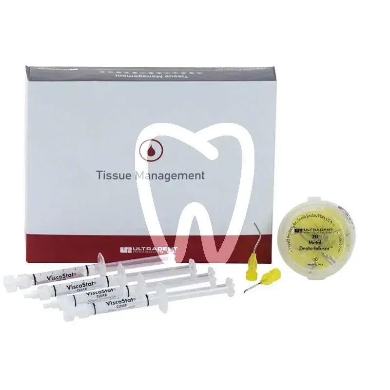 Viscostat clear dento-infusor kit 4x1.2ml matériaux d'empreinte ultradent