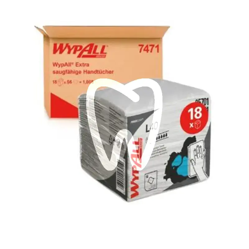 Wypall l40 31,5x33cm weiß  18x56st usage unique kleenex