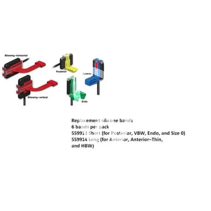 Xcp-ds fit bandes de silicone courtes radiographie dentsply rinn
